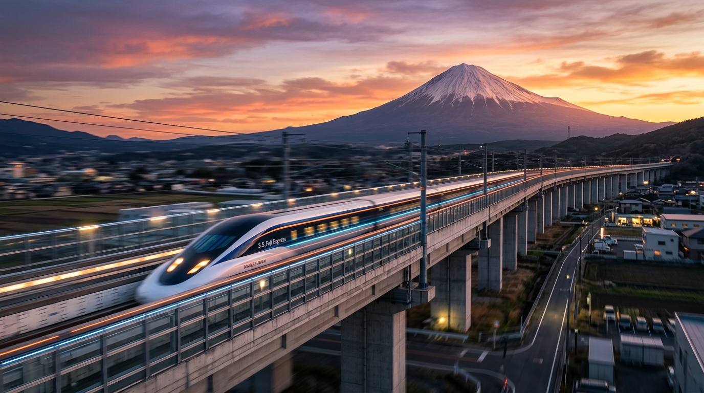 Rayları Unutun: Japonya Manyetik Askılı Maglev Hattını Hizmete Almaya Hazırlanıyor!