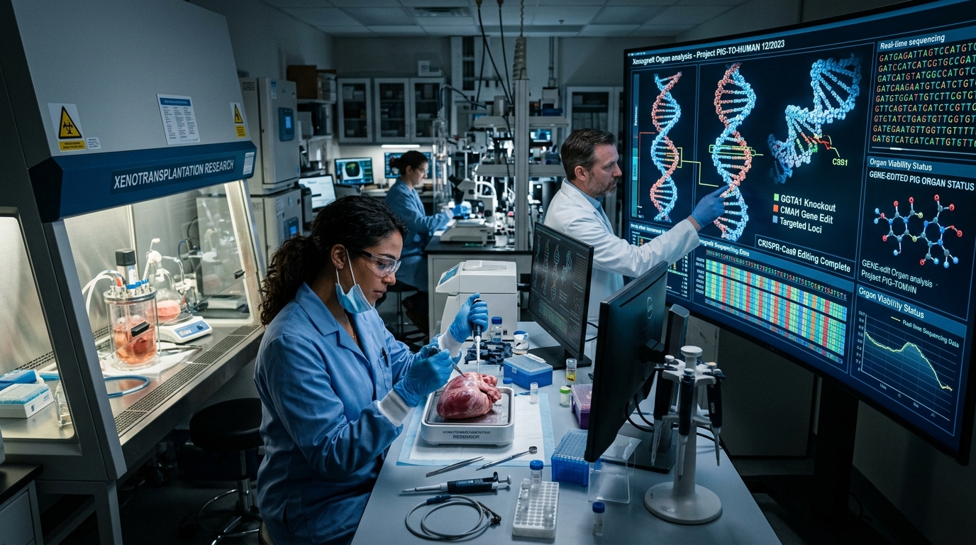 Organ Bekleme Listelerine Son: Domuzdan İnsana Organ Naklinde (Ksenotransplantasyon) CRISPR ile Kalıcılık Başarıldı